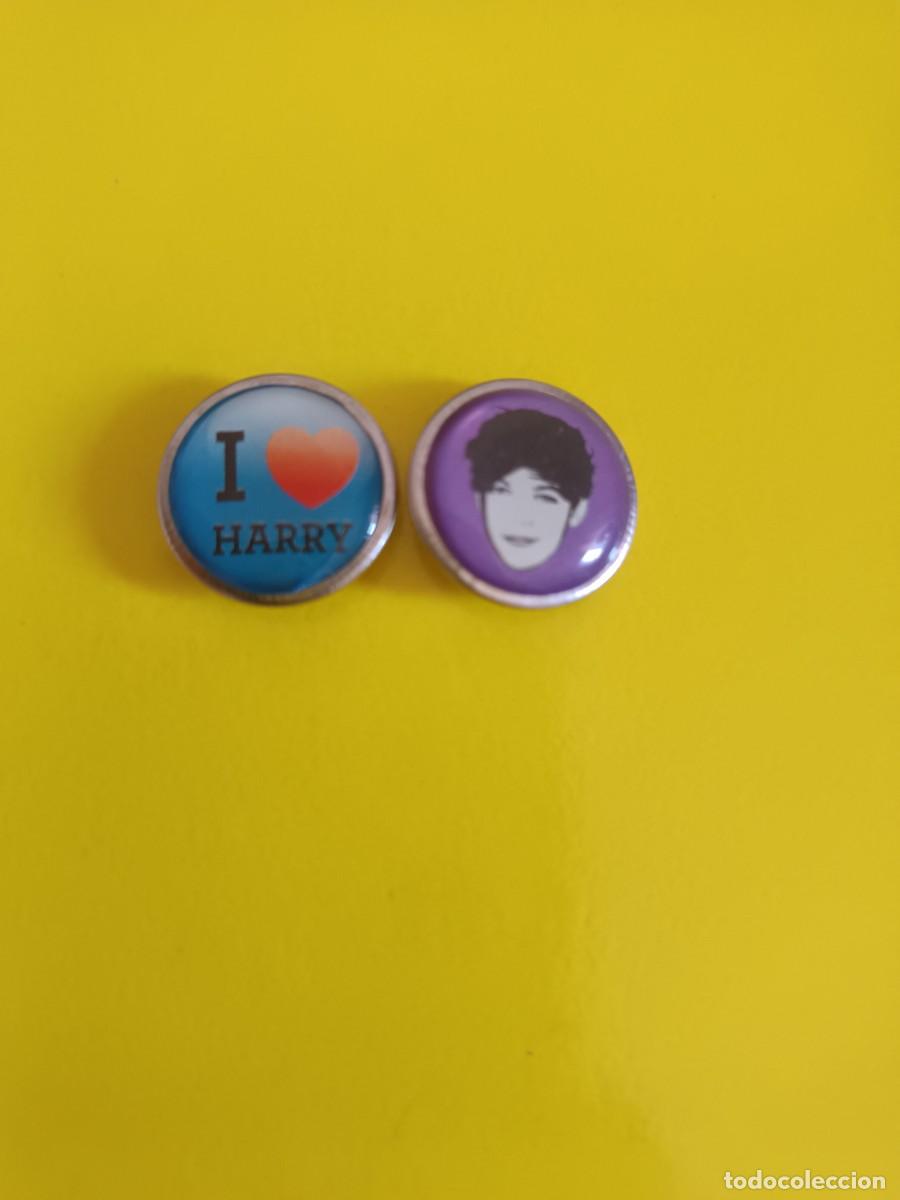 Collection pins: Lote botones pins One Direction, Harry Style