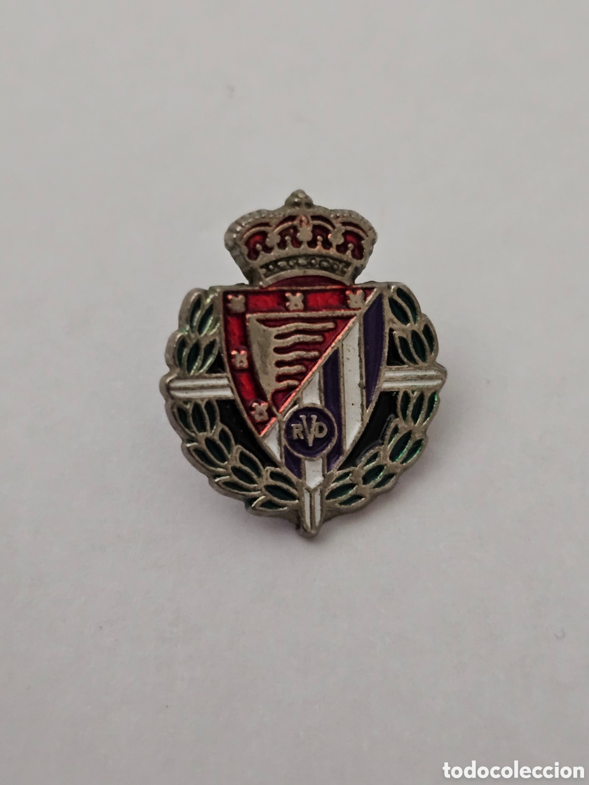 Pin's de collection: Real Valladolid Club de F&uacute;tbol, pin vintage, metal esmaltado