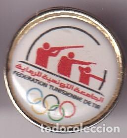 Pin's de collection: PIN DE LA FEDERACION DE TIRO DE TUNEZ (OLYMPIC GAMES) TUNISIA