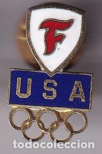 Pin's de collection: PIN DEL COMITE OLIMPICO DE ESTADOS UNIDOS (OLYMPIC GAMES) FIRESTONE