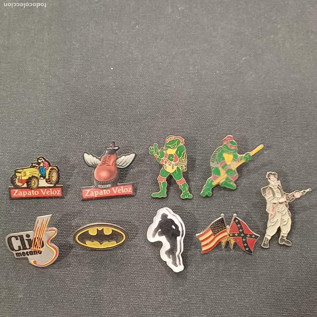 Lote de Pins/zapato Veloz-tortugas Ninja-batman-ghostbuster