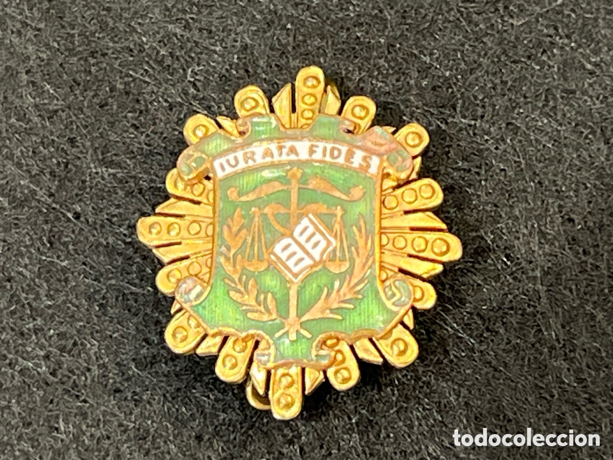 Pins de colecci&oacute;n: IURATA FIDES CENSORES JURADOS DE CUENTAS DE ESPA&Ntilde;A ANTIGUA INSIGNIA AGUJA PIN JUSTICIA.