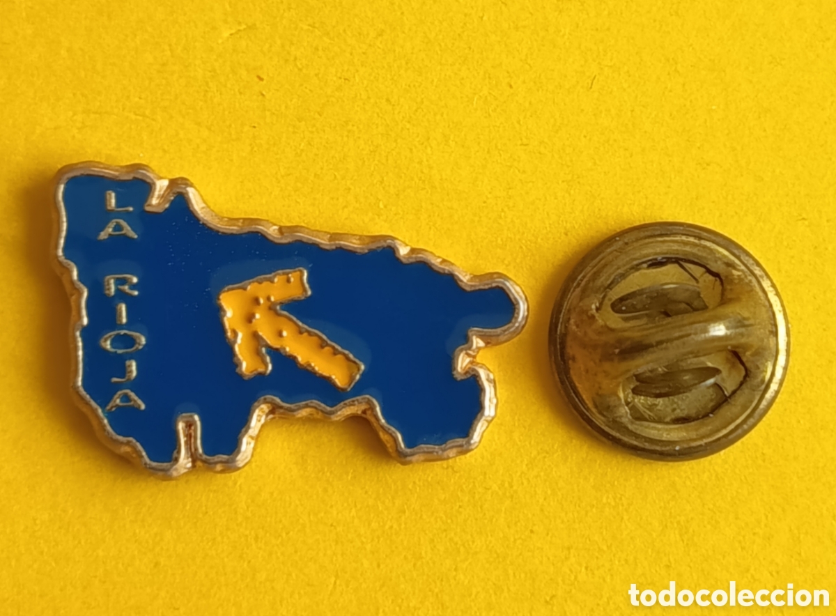 Pins de cole&ccedil;&atilde;o: PIN - CAMINO DE SANTIAGO - PEREGRINO - MAPA DE LA RIOJA - MODELO 2
