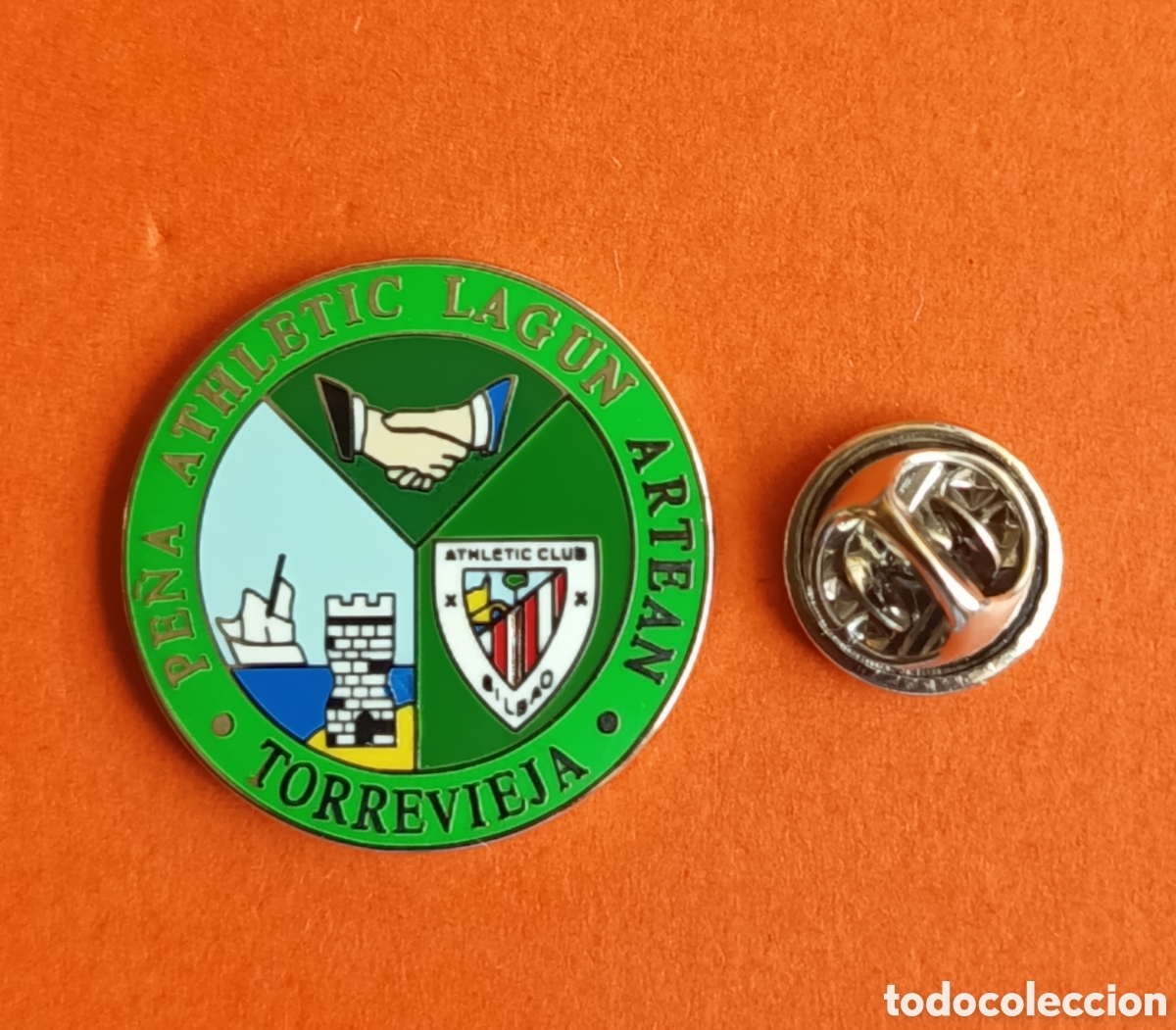 Sammlung von Pins: PIN FUTBOL - PE&Ntilde;A ATHLETIC CLUB BILBAO - LAGUN ARTENA - TORREVIEJA - ALICANTE