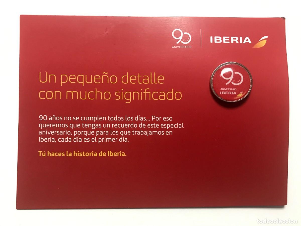 Collection pins: PINS, AEROLINEA IBERIA 90 ANIVERSARIO, PIN (E)