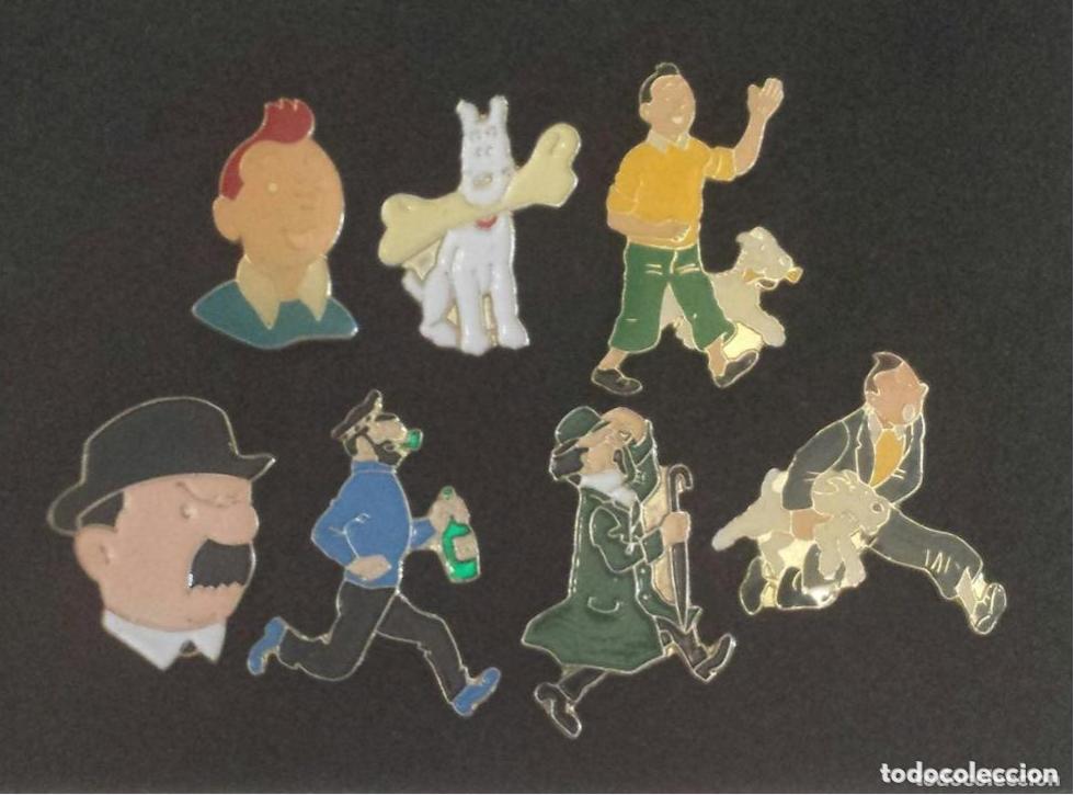 Pins de colecci&oacute;n: LOTE 7 ANTIGUOS PIN O PINS PERSONAJES LAS AVENTURAS DE TINTIN