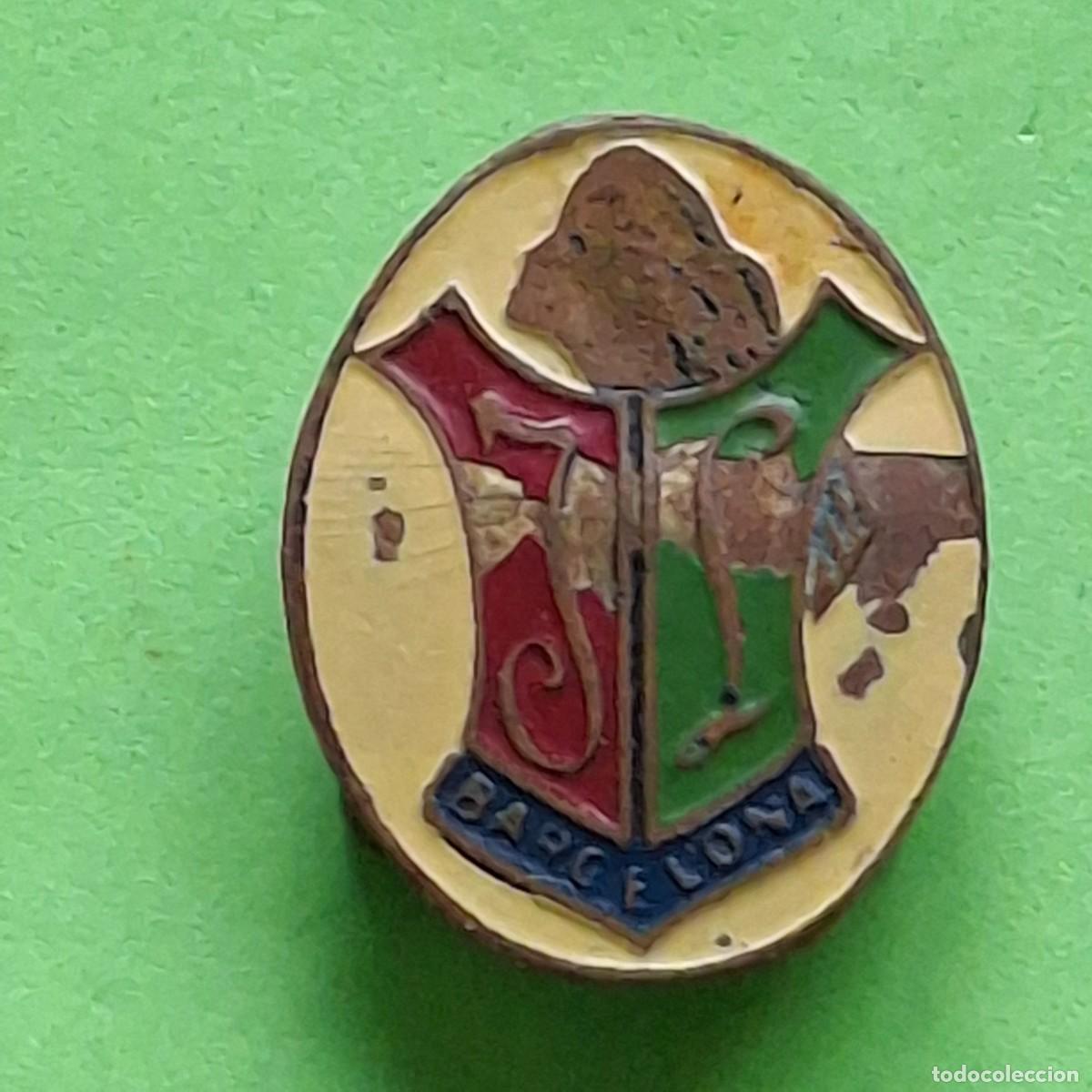 Pins de colecci&oacute;n: PIN INSIGNIA SOLAPA OJAL - J L BARCELONA - DESCONOCIDO FUTBOL DEPORTE AUTOMOVIL PUBLICIDAD ?