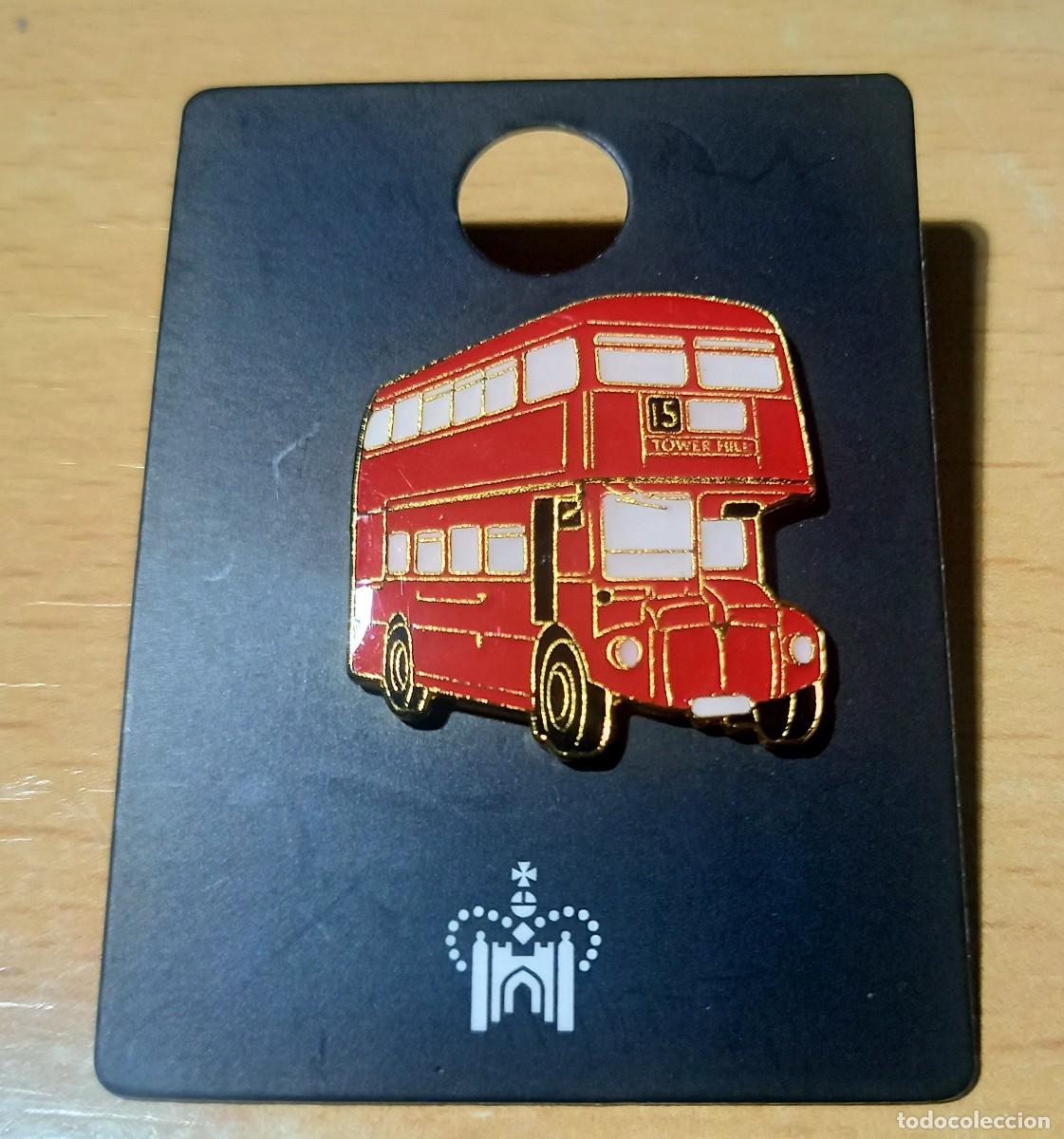 Pins de colecci&oacute;n: Pin met&aacute;lico bus de Londres
