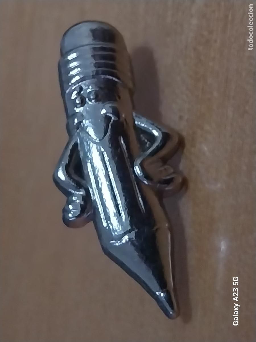 Pins de colecci&oacute;n: LAPIZ LAPICERO CARICATURIZADO BRAZOS CARITA PIN PINCHO METAL CROMADO VINTAGE 2.65CMS ALTO