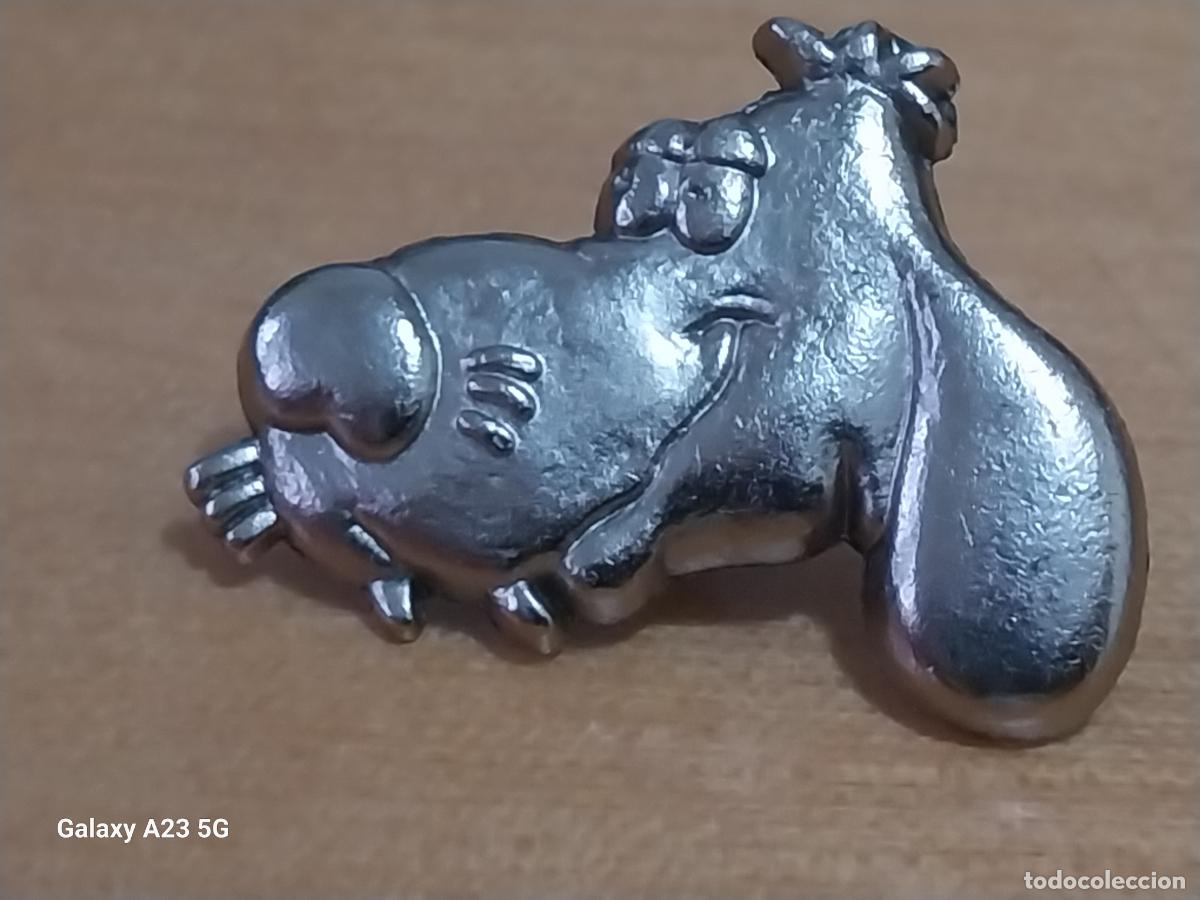 Pins de colecci&oacute;n: PERRO CAN CARICATURIZADO CARITA PIN PINCHO METAL CROMADO VINTAGE 2.5CMS ANCHO