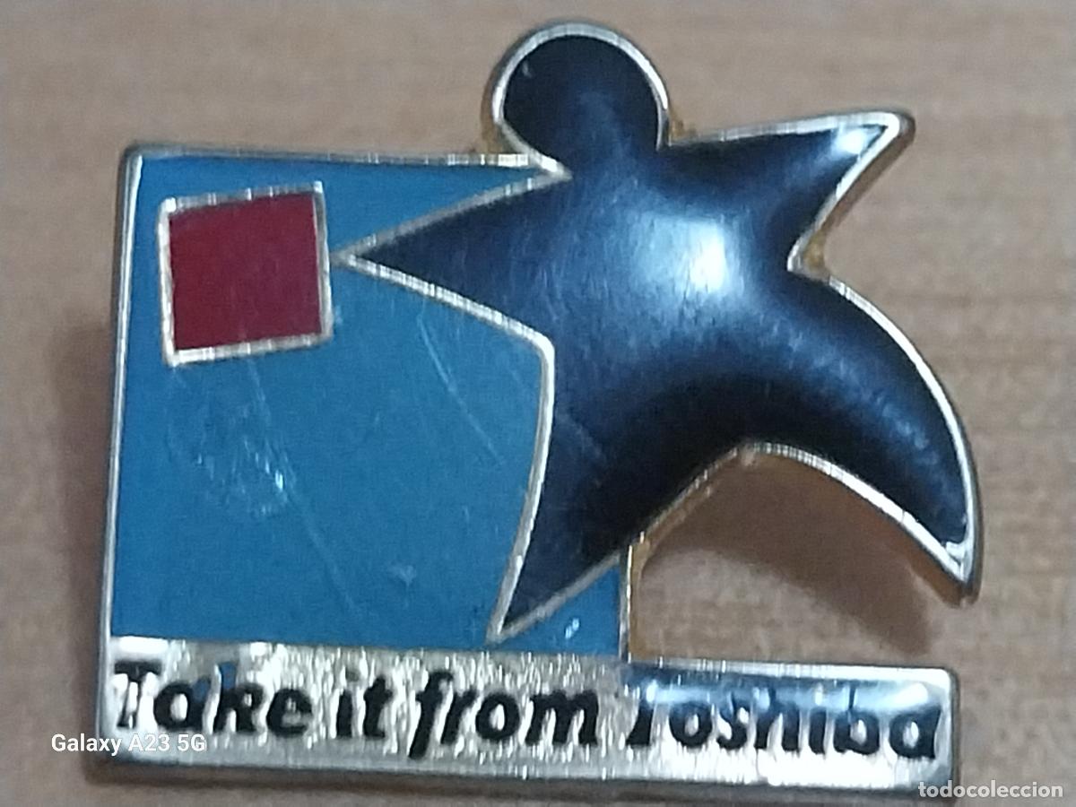 Pins de colecci&oacute;n: TAKE IT FROM TOSHIBA PIN PINCHO GOTA VINTAGE 2CMS ALTO