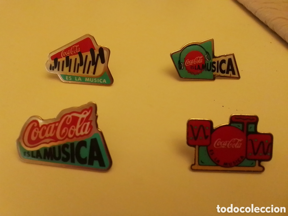 Pins de colecci&oacute;n: &rdquo;Coca - Cola, es la m&uacute;sica &rdquo;