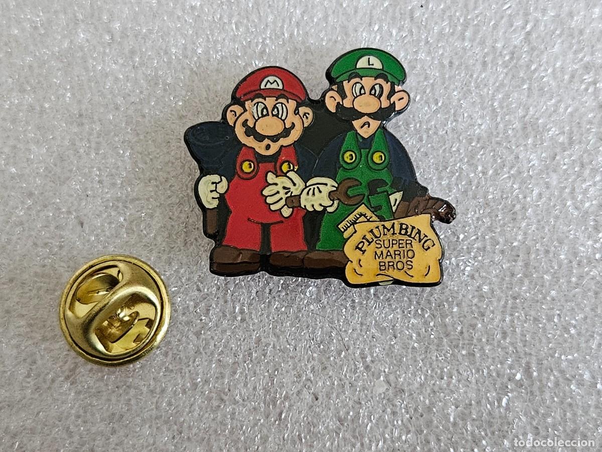 Pins de colecci&oacute;n: Pin Super Mario Bros pins de los a&ntilde;os 90 pines nintendo sega sonic