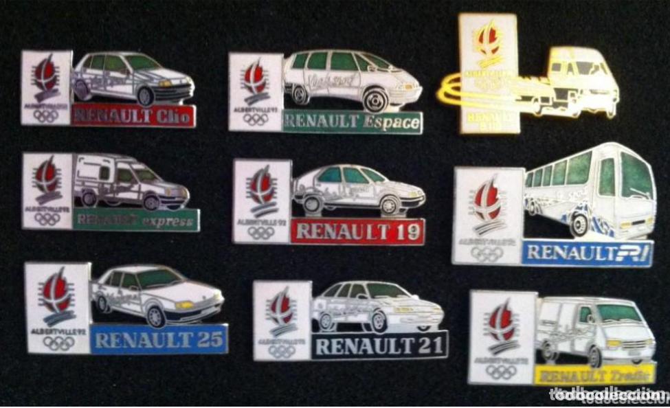 Pins de colecci&oacute;n: LOTE COLECCION 9 PIN O PINS RENAULT OLIMPIADAS ALBERTVILLE 92