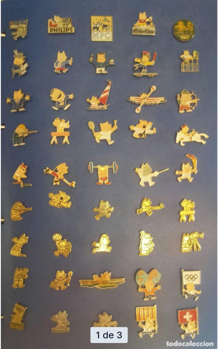 Pins de colecci&oacute;n: LOTE 45 PIN O PINS COBI (MASCOTA JUEGOS OLIMPICOS BARCELONA 92)