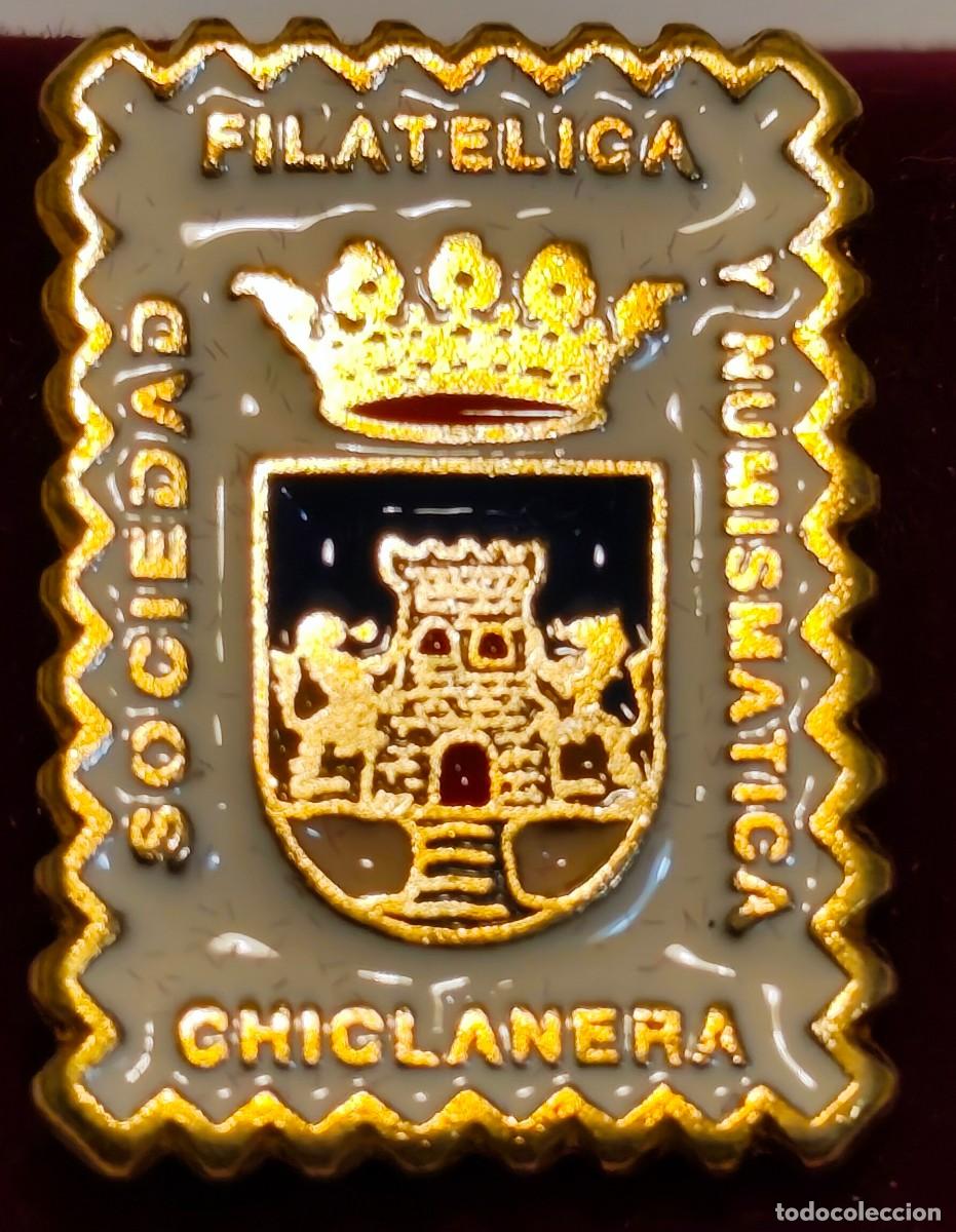 Pins de colecci&oacute;n: PIN SOCIEDAD FILATELICA CHICLANERA