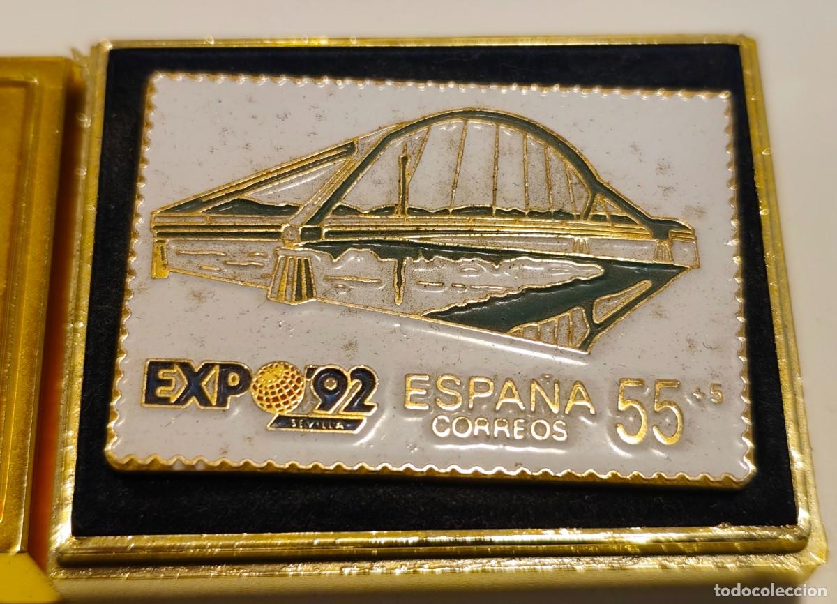Pins de colecci&oacute;n: PIN EXPO 92 - CORREOS - REPRODUCCION SELLO - FOTO ADICIONAL