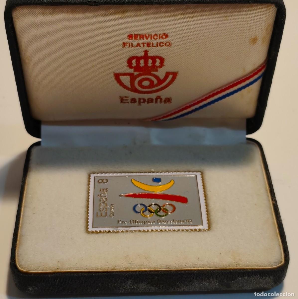Pins de colecci&oacute;n: PIN SERVICIO FILAT&Eacute;LICO CORREOS. SELLO SERIE PREOLIMPICA JUEGOS OL&Iacute;MPICOS BARCELONA 92