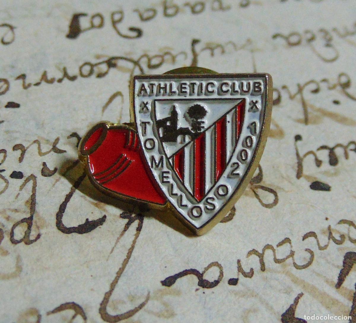 Pins de colecci&oacute;n: PIN CON ESCUDO DE ATHLETIC CLUB TOMELLOSO 2001, NUEVO