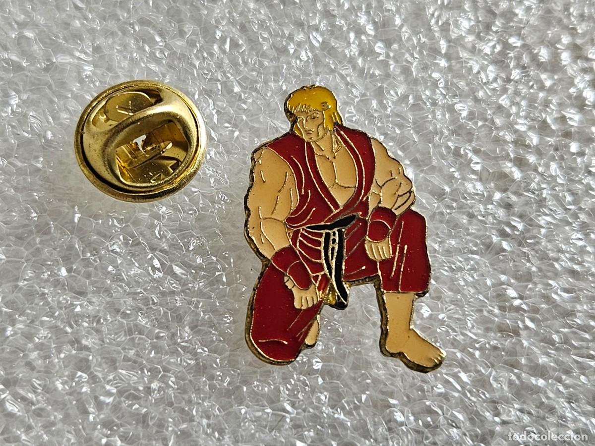 Pins de colecci&oacute;n: Pin Street Fighter pins de los a&ntilde;os 90 pines nintendo capcom sega sonic Super mario