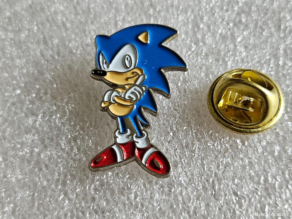 Pins de colecci&oacute;n: Pin Sonic mascota de Sega pins de los a&ntilde;os 90 pines nintendo super mario