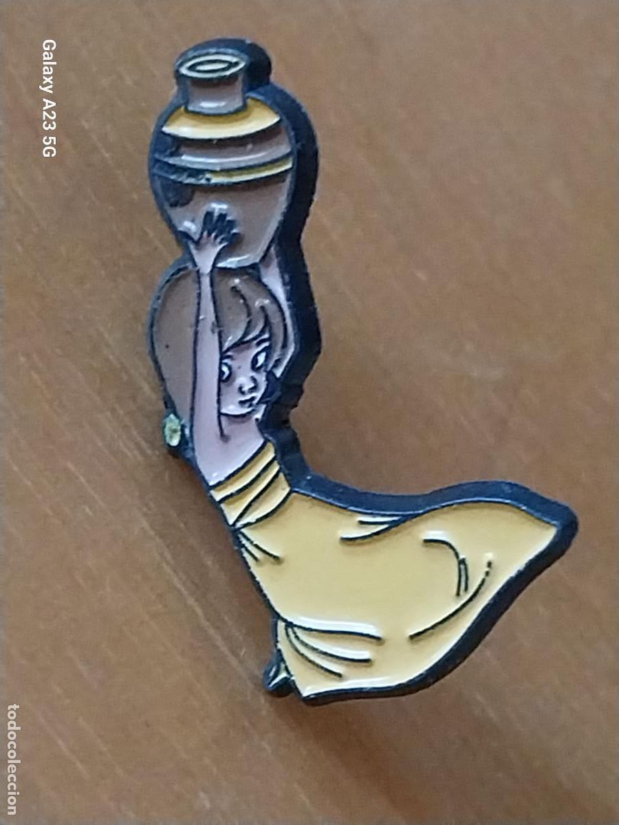 Pins de colecci&oacute;n: ALADDIN PIN PINCHO PERSONAJE PINTURA LACADA CON C&Aacute;NTARA EN CABEZA DISNEY 2.75CMS ALTO