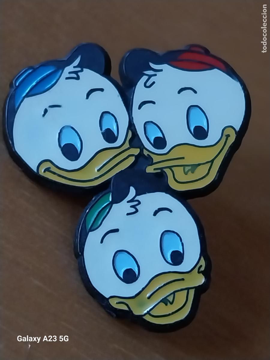 Pins de colecci&oacute;n: DONALD SOBRINOS JAIMITO JORGITO JUANITO PIN PINCHO PERSONAJE PINTURA LACADA CON DISNEY 2.58CMS ALTO