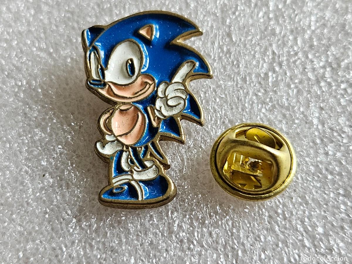 Pins de colecci&oacute;n: Pin Sonic mascota de Sega pins de los a&ntilde;os 90 pines nintendo super mario