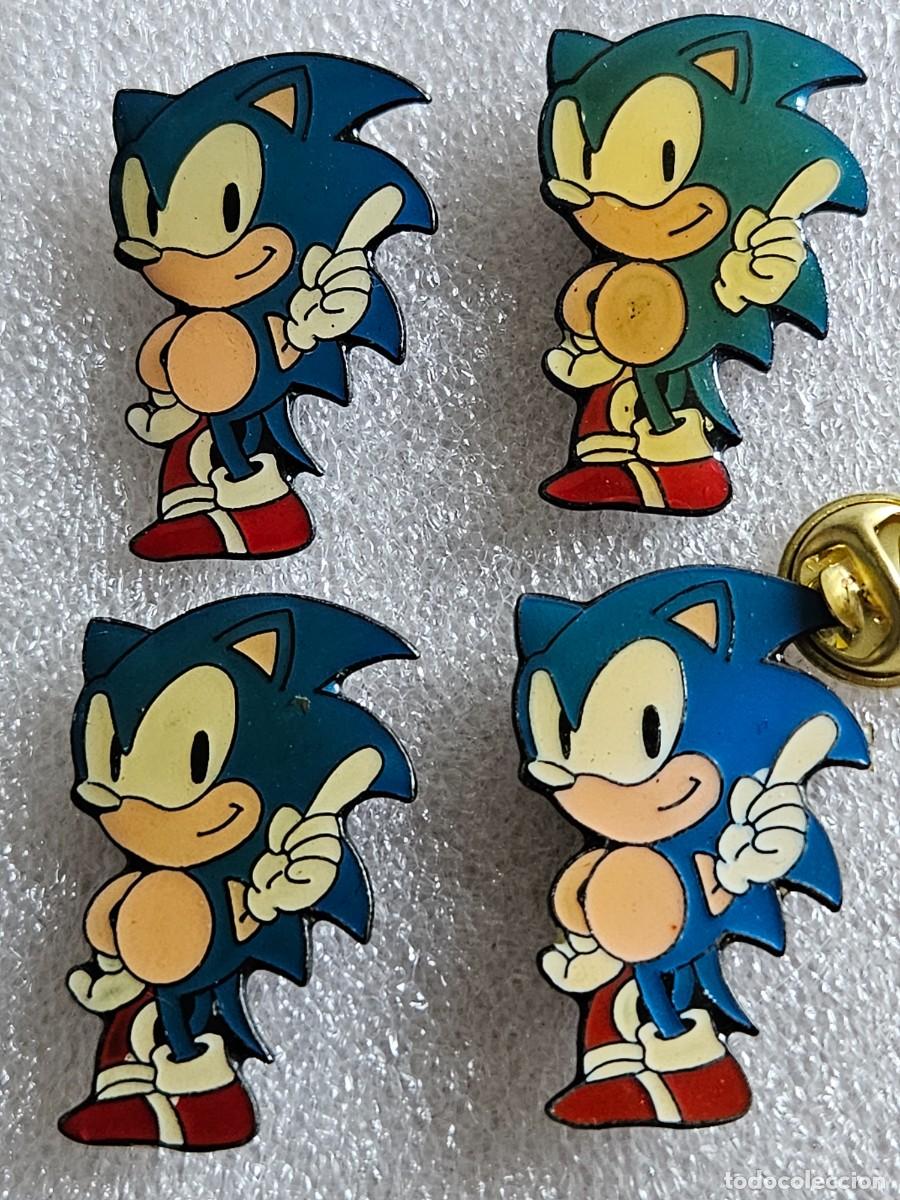 Pins de colecci&oacute;n: Pin Sonic mascota de Sega pins de los a&ntilde;os 90 pines nintendo super mario