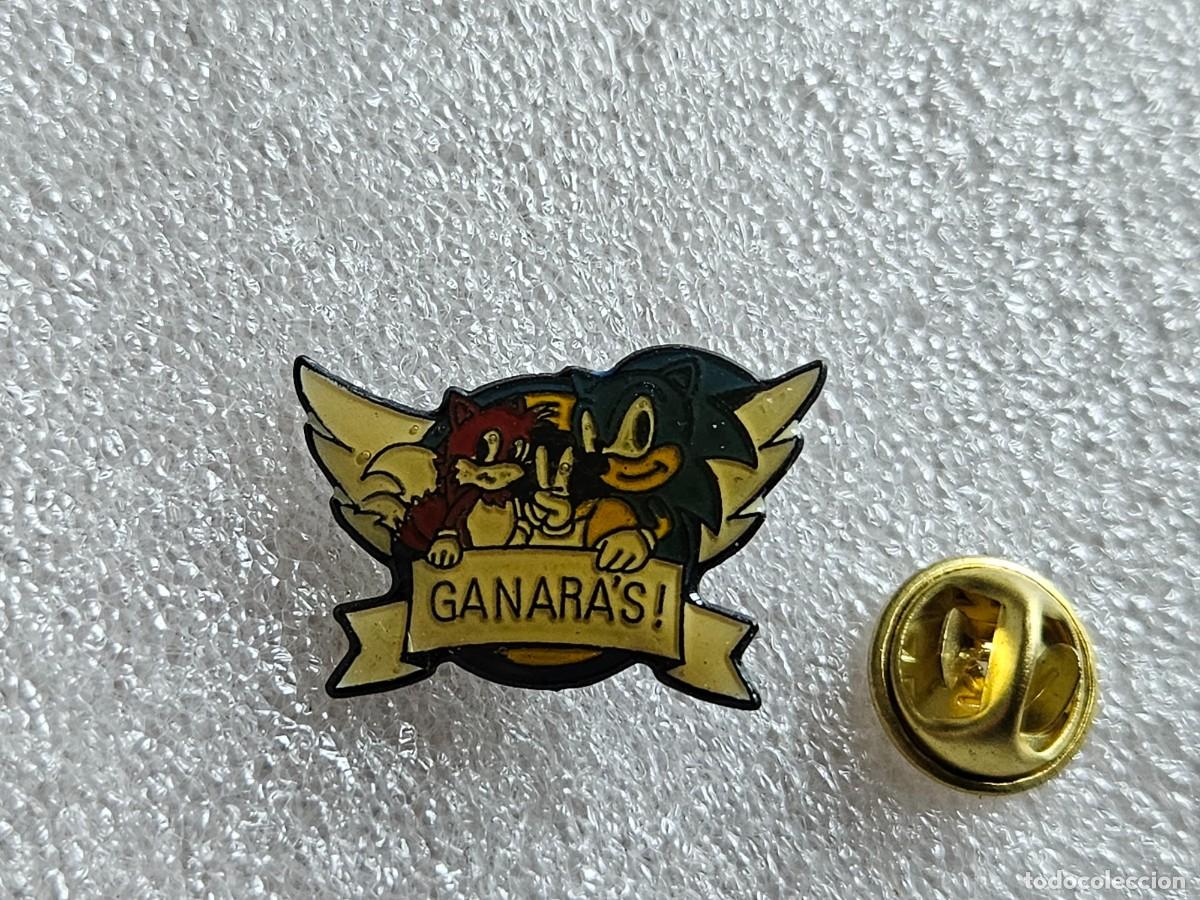 Pins de colecci&oacute;n: Pin Sonic mascota de Sega pins de los a&ntilde;os 90 pines nintendo super mario