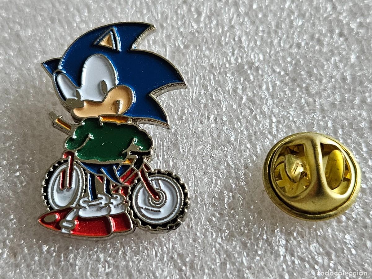 Pins de colecci&oacute;n: Pin Sonic mascota de Sega pins de los a&ntilde;os 90 pines nintendo super mario