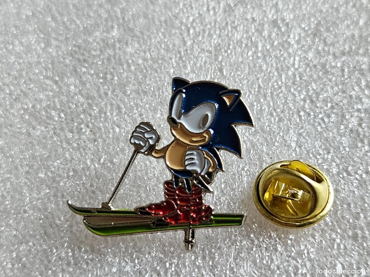 Pins de colecci&oacute;n: Pin Sonic mascota de Sega pins de los a&ntilde;os 90 pines nintendo super mario