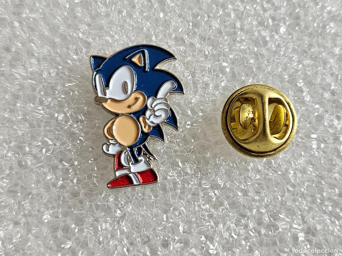 Pins de colecci&oacute;n: Pin Sonic mascota de Sega pins de los a&ntilde;os 90 pines nintendo super mario