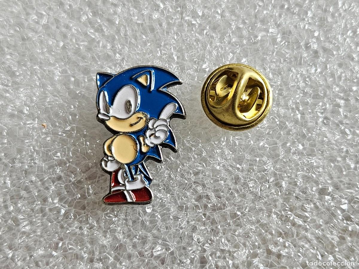 Pins de colecci&oacute;n: Pin Sonic mascota de Sega pins de los a&ntilde;os 90 pines nintendo super mario