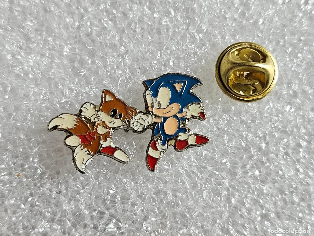 Pins de colecci&oacute;n: Pin Sonic mascota de Sega pins de los a&ntilde;os 90 pines nintendo super mario