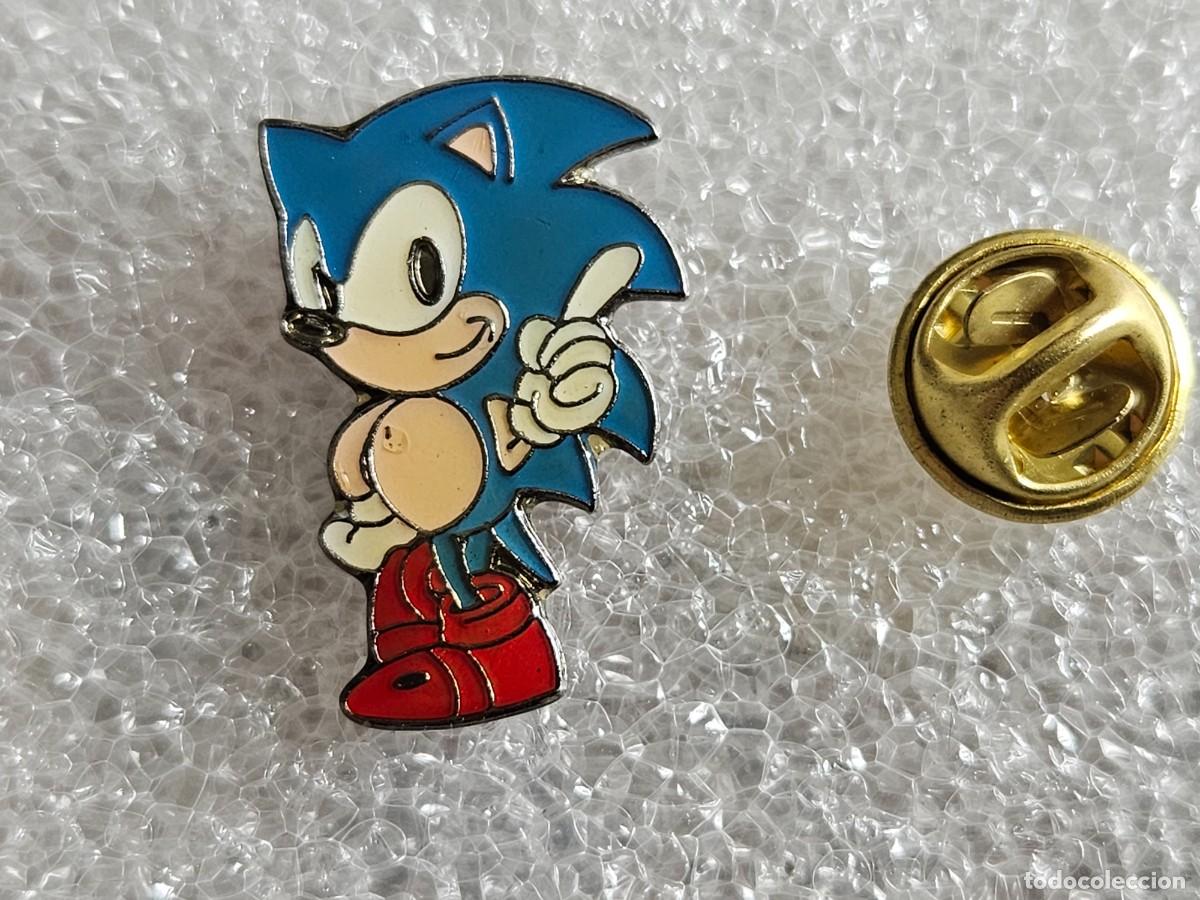 Pins de colecci&oacute;n: Pin Sonic mascota de Sega pins de los a&ntilde;os 90 pines nintendo super mario