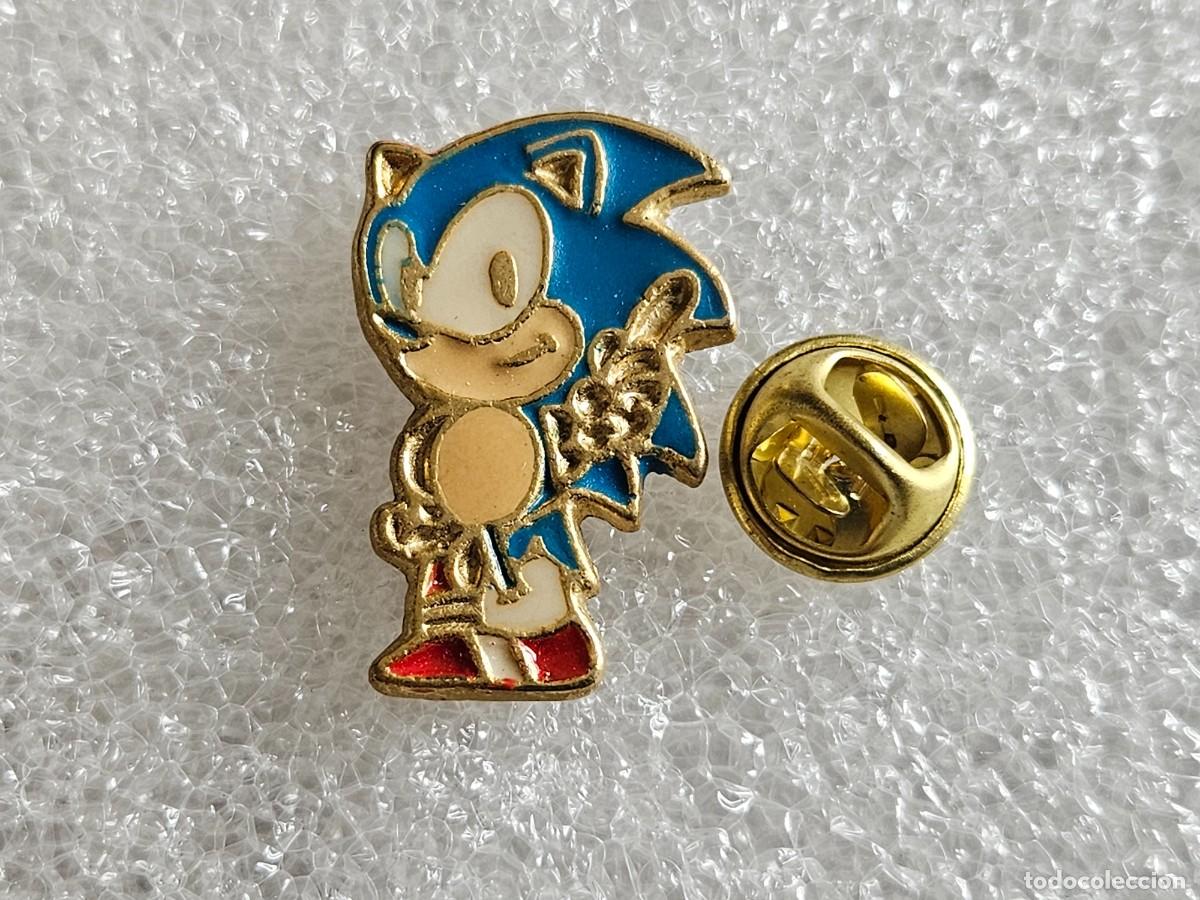 Pins de colecci&oacute;n: Pin Sonic mascota de Sega pins de los a&ntilde;os 90 pines nintendo super mario