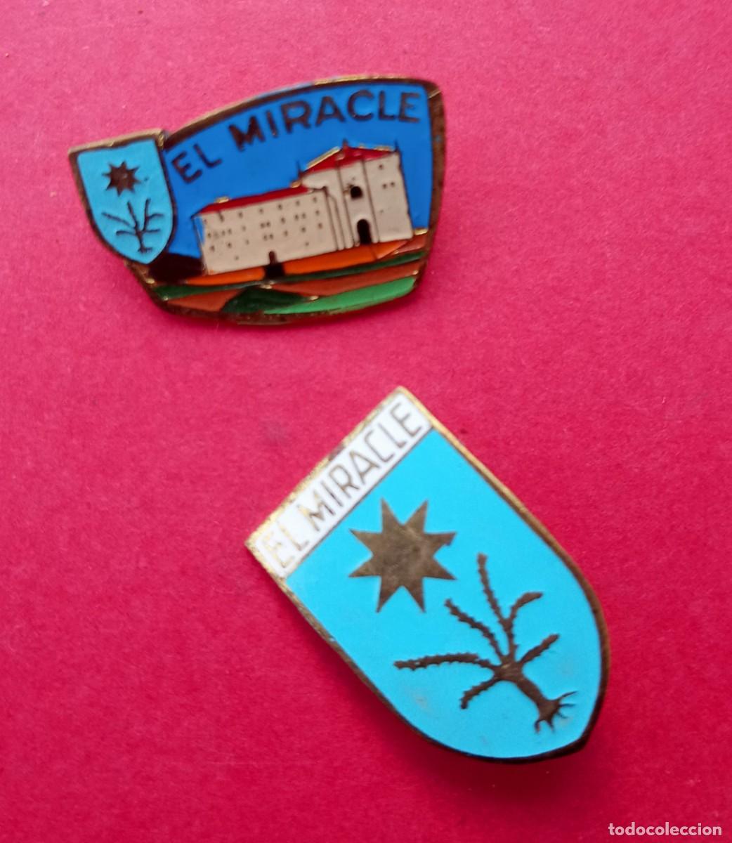 Pins de colecci&oacute;n: 2 Pin Antiguos Santuario Virgen del Miracle. Riner. Solsona.