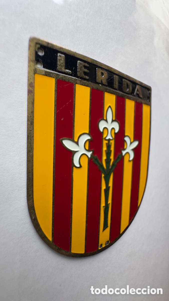 Pins de colecci&oacute;n: Placa de la OJE - L&Eacute;RIDA - Foto 2