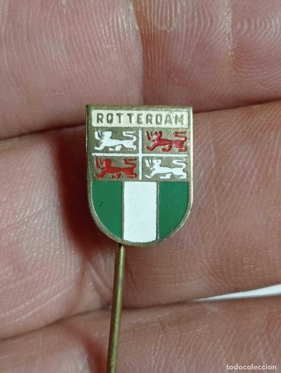 Pins de colecci&oacute;n: INSIGNIA ESCUDO HOLANDA ROTTERDAM PAISES BAJOS BANDERA HER&Aacute;LDICO PINS ALFILER LARGO