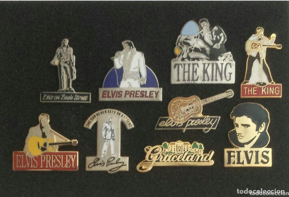 Pins de colecci&oacute;n: LOTE 9 ANTIGUOS PIN O PINS ELVIS PRESLEY