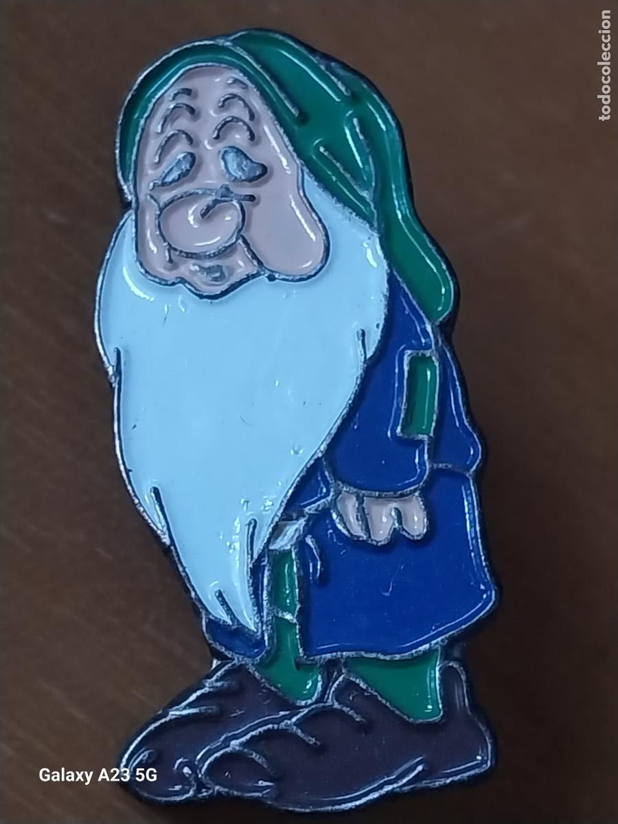 Pins de colecci&oacute;n: ENANITO DORMILON BLANCANIEVES PIN PINCHO PINTURA LACADA DISNEY 3.44CMS ALTO ORIGINAL VINTAGE