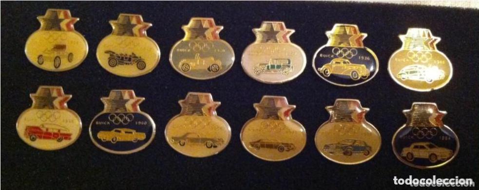 Pins de colecci&oacute;n: LOTE 12 ANTIGUOS PIN O PINS COCHES BUICK OLIMPIADA LOS ANGELES