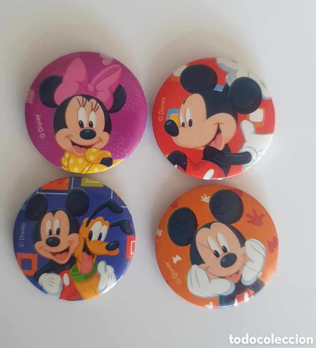 Pins de colecci&oacute;n: Lote 4 Chapas / Pines Disney Originales