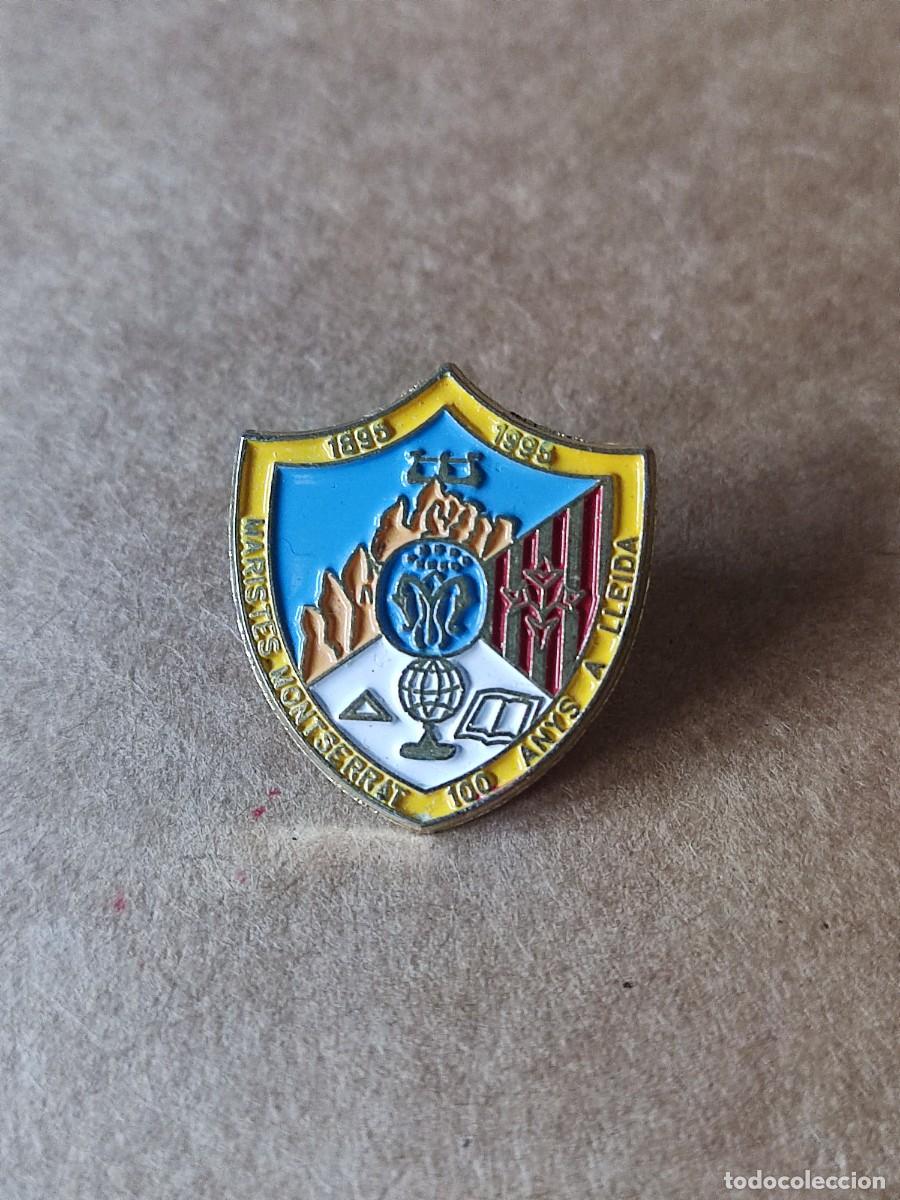 Pins de colecci&oacute;n: PIN MARISTES MONTSERRAT 100 ANYS A LLEIDA (1895 - 1995)