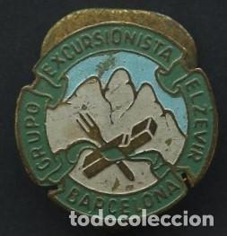Pins de colecci&oacute;n: INSIGNIA, PIN ANTIGUO, GRUPO EXCURSIONISTA ELZEVIR, BARCELONA