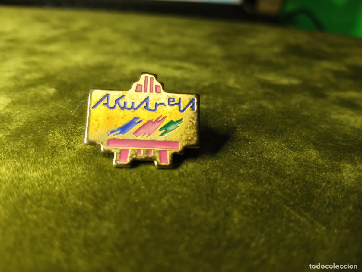 Pins de colecci&oacute;n: RARO PIN / INSIGNIA DISCO AKUARELA - RUTA DEL BACALAO DESTROY - A&Ntilde;OS 80