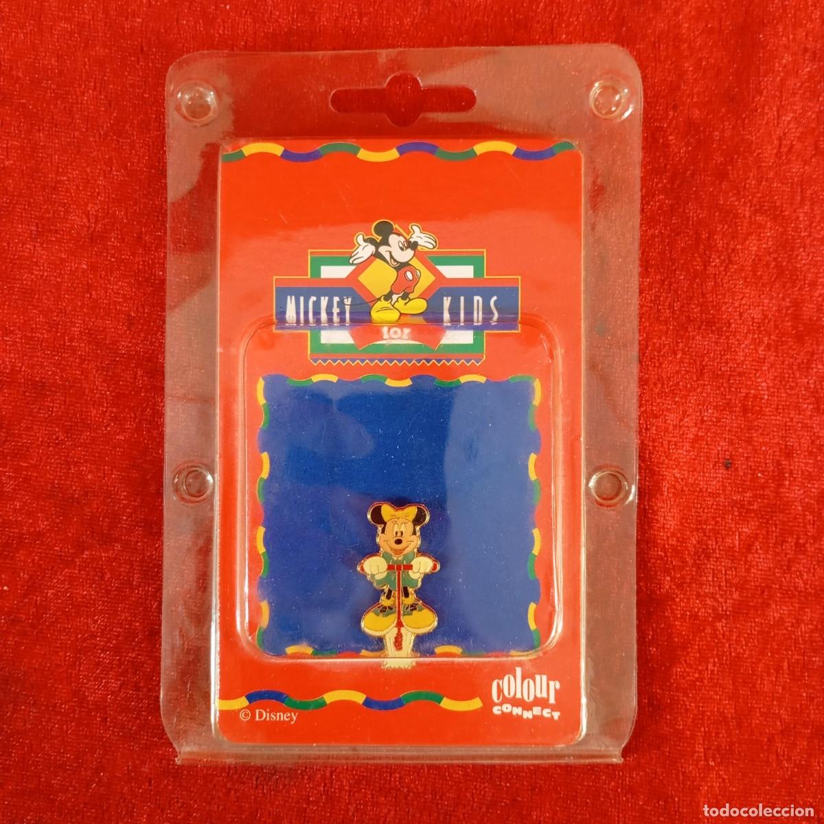 Pins de colecci&oacute;n: PIN VINTAGE DE MINNIE MOUSE - DISNEY MICKEY'S STUFF FOR KIDS - D&Eacute;CADA DE 1980'S - EMPAQUE ORIGINAL
