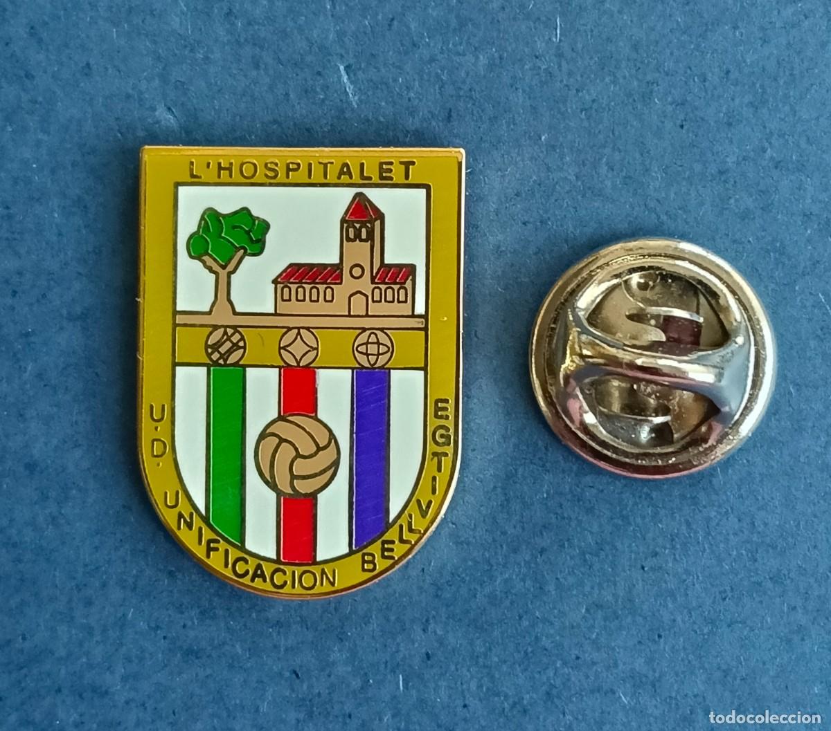 Pins de colecci&oacute;n: PIN FUTBOL - ESMALTE - U.D. UNIFICACION BELLVITGE - HOSPITALET DE LLOBREGAT - BARCELONA - 131122
