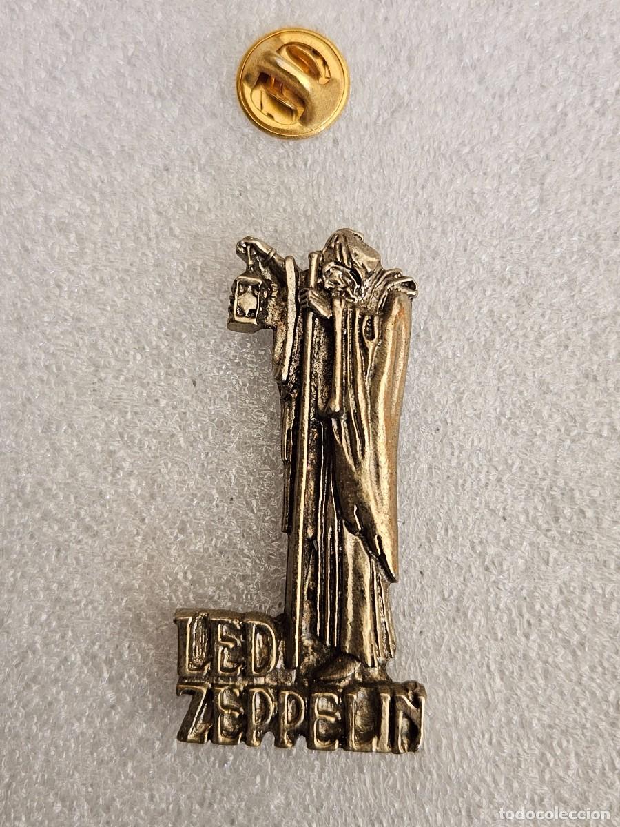 Pins de colecci&oacute;n: Pin Led Zeppelin de m&uacute;sica heavy death metal del fabricante Poker Alchemy pins pines